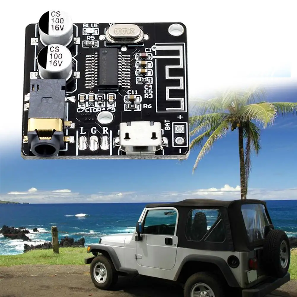 

MP3 Bluetooth decoder board Lossless car speaker audio module diy 4.1 modification receiver amplifier audio board G1A1