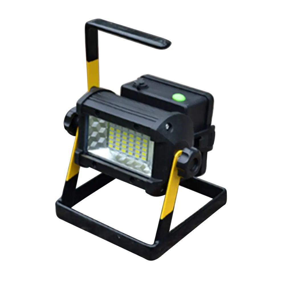 36 светодиодный перезаряжаемый портативный наружный походный прожектор, точечный рабочий светильник, лампа для кемпинга, рыбалки - Испускаемый цвет: Black
