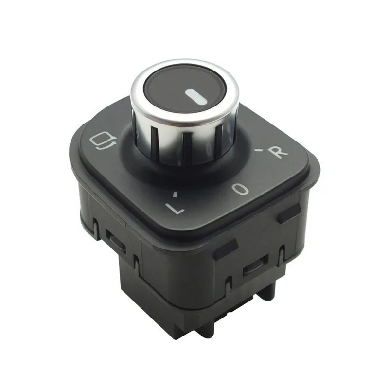 Black Chrome Mirror Adjust Knob Switch For VW Jetta Golf GTI MK5 MK6 5ND959565A 5K0959565 Replacement Parts Switches P16 | Автомобили и