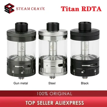 

Original Steam Crave Aromamizer Titan RDTA 28ml Huge Tank Capacity with Big & Innovative LEGO Build Deck Aromamizer Titan Vape