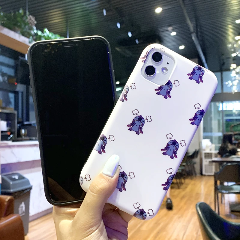 Чехол для телефона с мультяшной мышкой XiaoMi RedMi Note 8 7 6 5 K20 Pro Stitch матированные