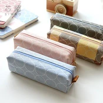 

pencil case cute canvas piornik pencilcases Korean pencilcase kawaii trousse scolaire material escolar szkolny back to school