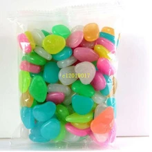 2000 шт светящиеся камни светятся в темноте Сад орнамент дорога открытый Аквариум Украшение Галька Камни Аквариум