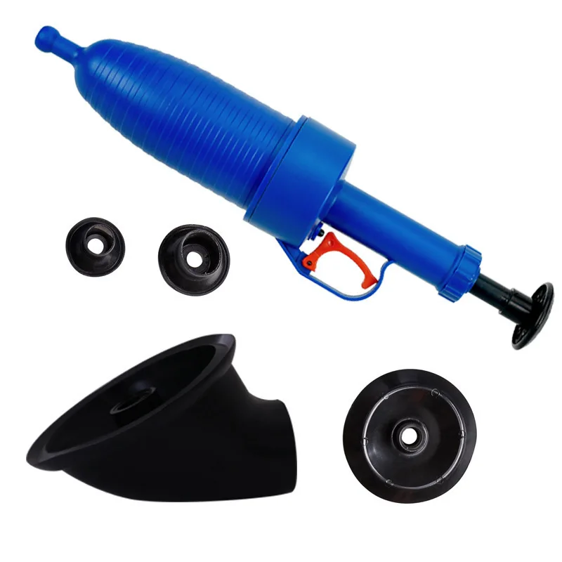 

Toilet Dredger Sewer Pipes Household Toilet Plunger High Pressure Gas Tool Toilet Plunger Toilet Useful Product Blocking