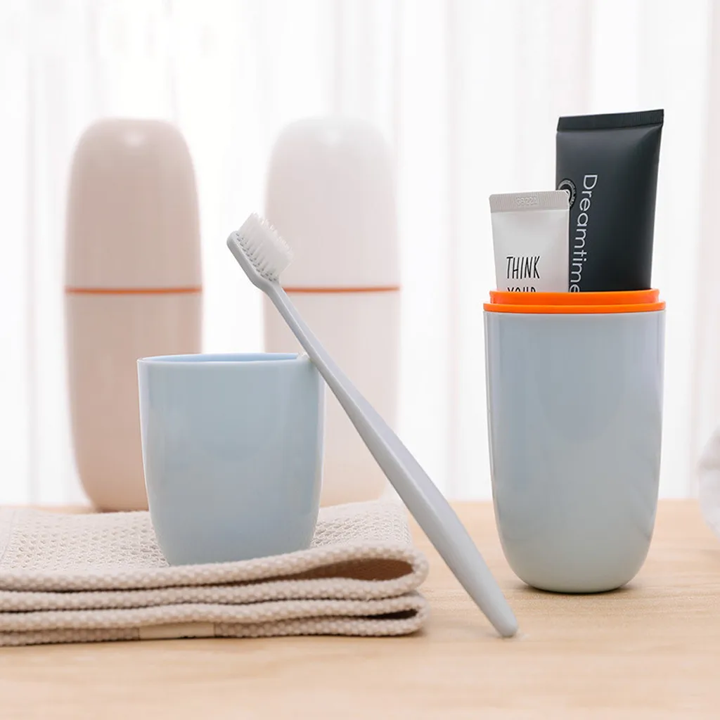 

Toothbrush Box Portable Travel Camping Toothbrush Toothpaste Storage Box Cover Container Toothbrushes Holder Travel Accessories