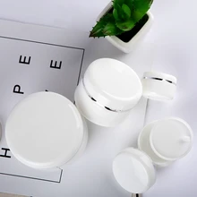 1 шт. бутылки многоразового Путешествия крем-лосьон для лица косметический контейнер белый Портативный Пластик пустой макияж горшок фарфоровый кувшин 20/50/100/250g