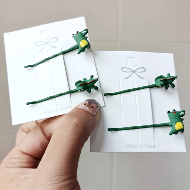 Милые заколки для волос в южнокорейском стиле с изображением маленького