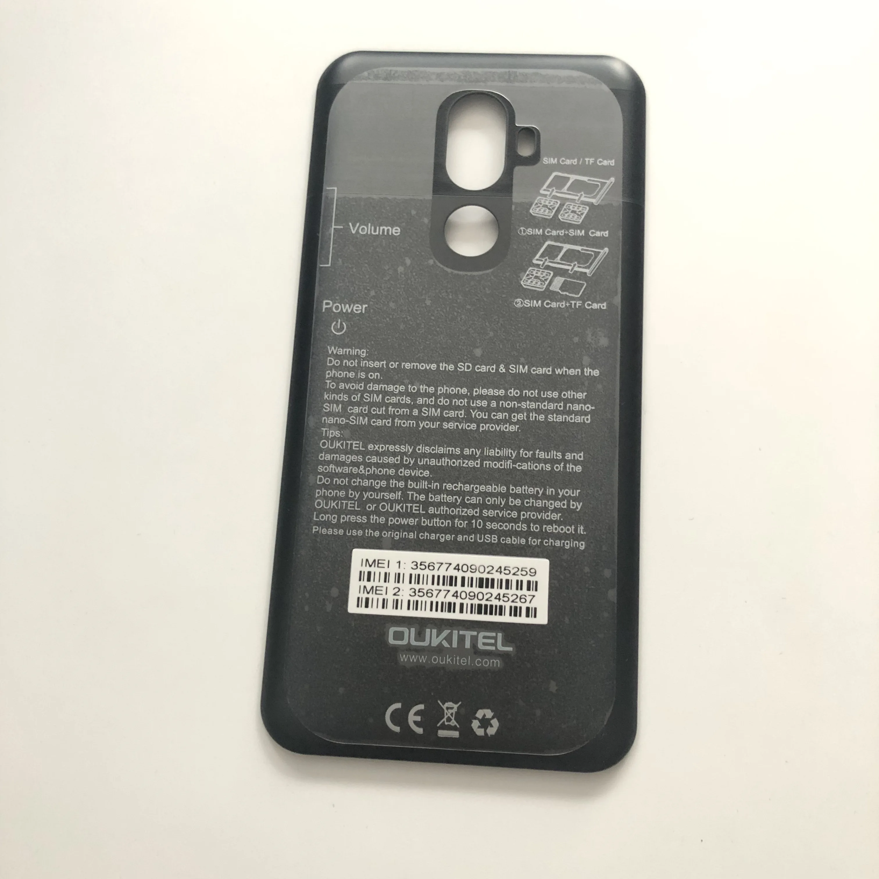 Oukitel U18 б/у задняя крышка для смартфона MT6750T Octa Core 5 8 дюймов 1512x720 | Мобильные