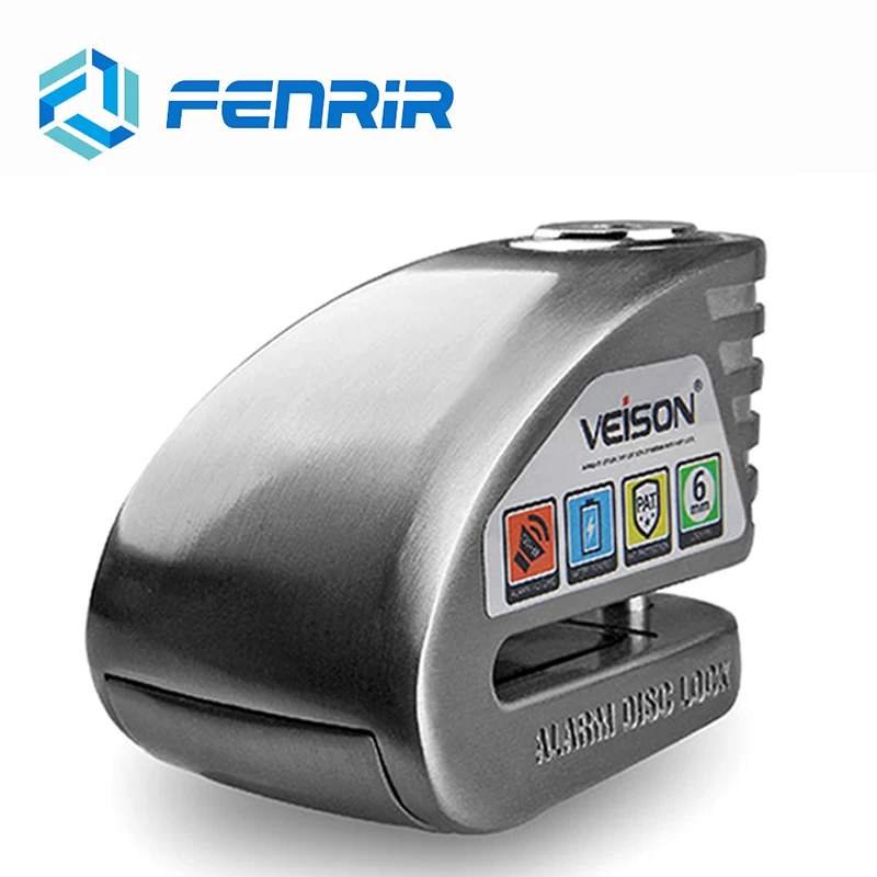 DX8 USB carga advertencia seguridad Bloqueo de disco motocicleta bicicleta alarma bloqueo Scooter i