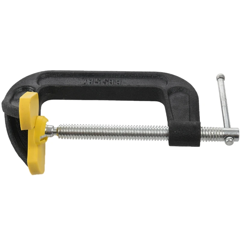 

4 Inch Heavy Duty C-Clamp Malleable Double Head G-Clamp Desktop Mount Holder Metal Carpenter Handyman Vise Grip Woodworking Tool
