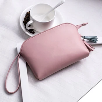 

Simple Men Women Wallets PU Leather Bag Zipper Clutch Coin Purse Phone Wristlet Portable Handbag For Parties Coin Purse