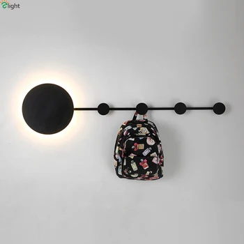 

Nordic Novelty Led Wall Lamp Bedroom Black/White Metal Led Wall Lights Living Room Led Wall Light Fixtures Corridor Wall Sconce
