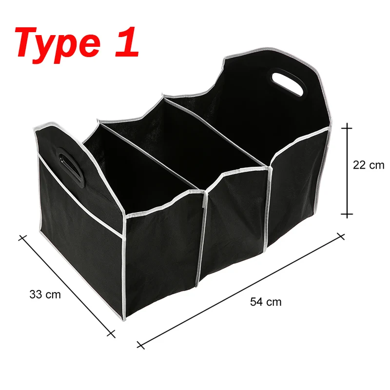 Универсальный автомобильный органайзер для багажника, супер прочный и прочный грузовой ящик для хранения для авто грузовиков, внедорожников, коробка для багажника, автомобильные органайзеры для багажника - Название цвета: Type 1
