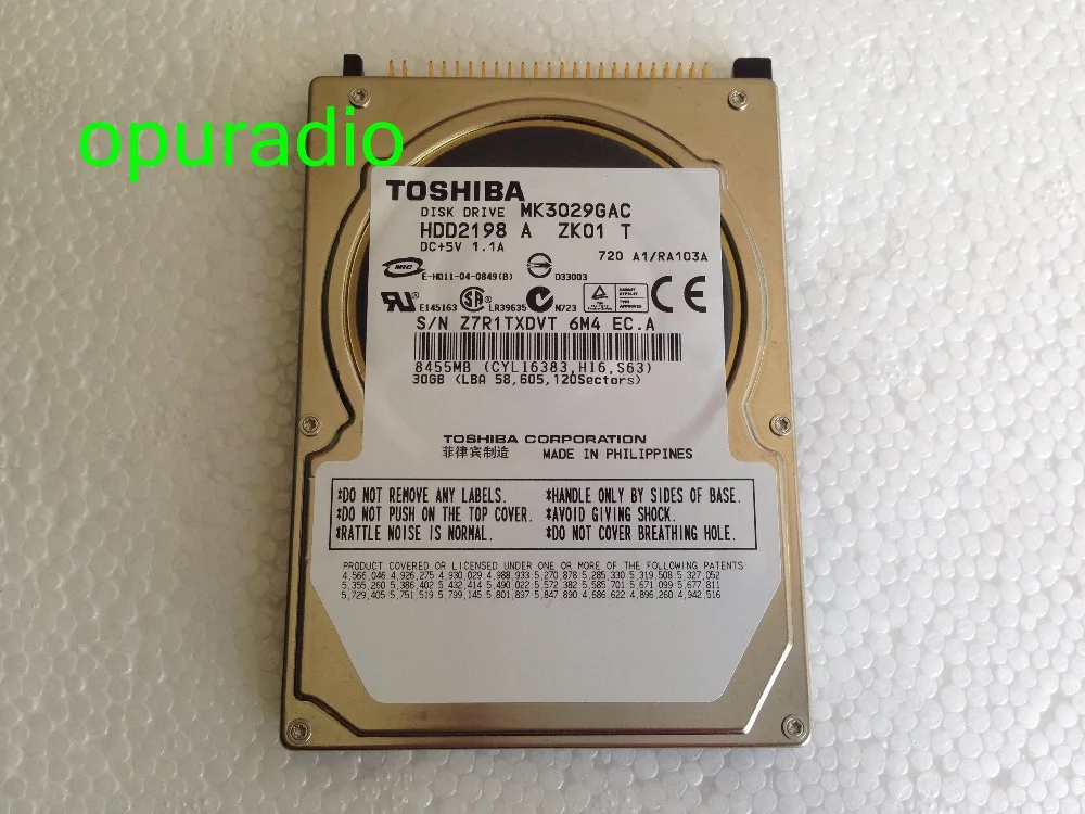 MK3029GAC hard disk 30GB for chrysler HDD alpine (4)