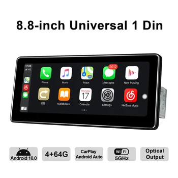 

1 din 8.8 inch 1280*480 IPS Car Radio GPS Navigation 4GB RAM+64GB ROM stereo video player universal built in 4G&DSP with Carplay