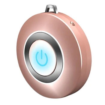

2 Pcs USB Portable Wearable Air Purifier, Personal Air Necklace Negative Ion Air Freshener No Radiation Low Noise