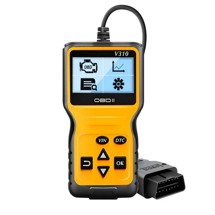 Автомобильный считыватель кодов V310 OBDII EOBD 16pin Автоматический Автомобиль диагностические инструменты для сканера для всех OBD2 протоколы OBD II автомобили ЖК-дисплей