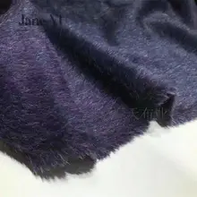 JaneYU Новое поступление синий-серый длинное высококачественное шерстяное одностороннее кашемировое пальто из альпаки кашемировая ткань