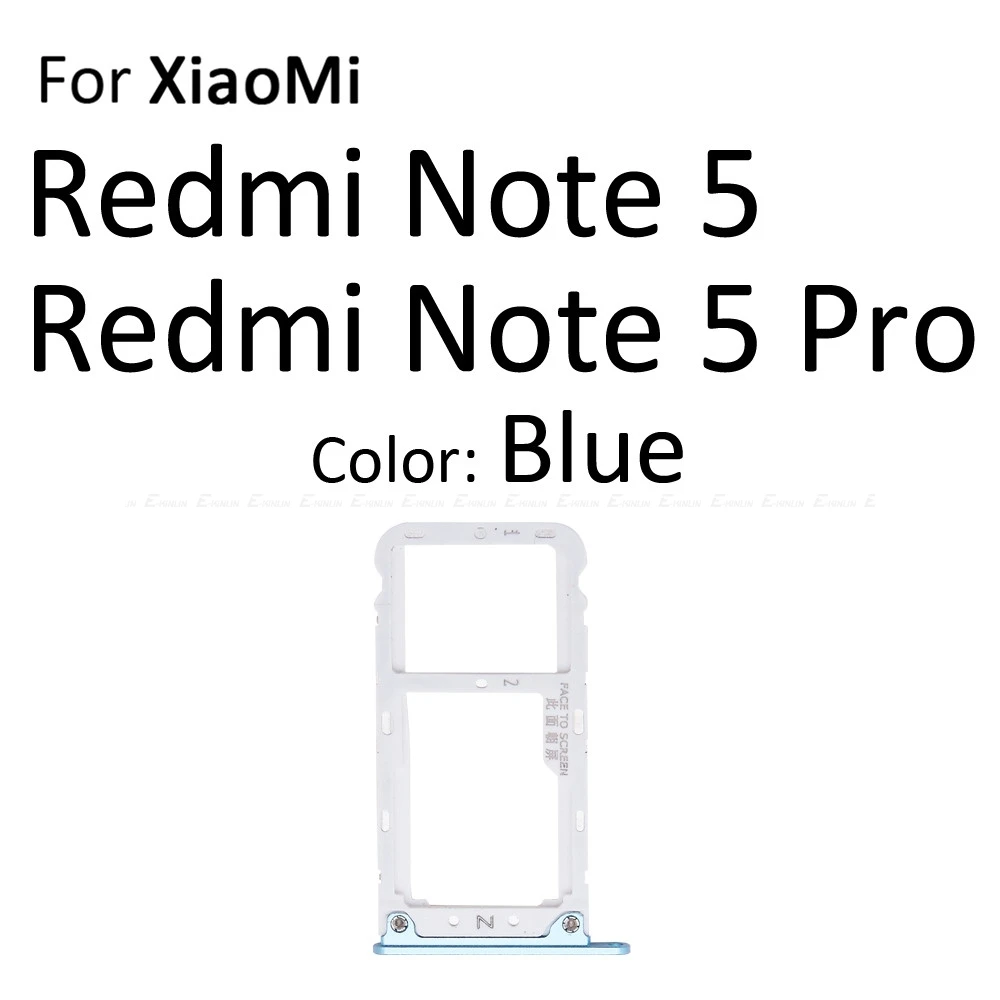 Sim Micro SD карты гнездо держатель Слот лоток ридер для XiaoMi Redmi 5 Plus Note 5 Pro адаптер контейнер Разъем Запчасти