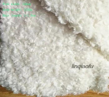 

High imitation sheep curl fabric Velvet large curled faux fur garment fabric
