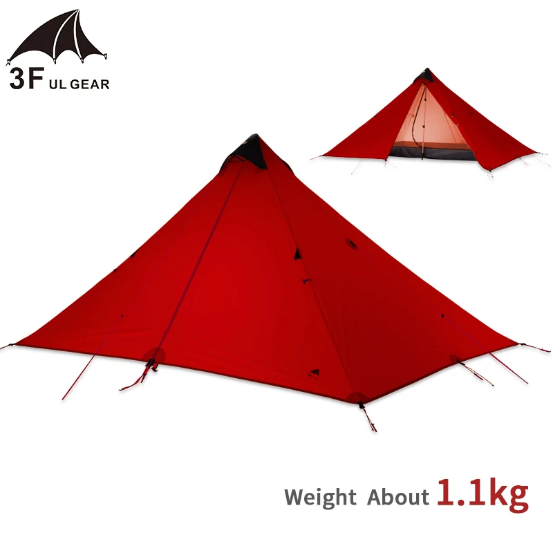3F UL GEAR Ультралегкая Пизанская башня 1 палатка для улицы 15D нейлон 3 сезона