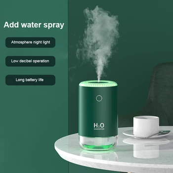 

370ML Air Humidifier Aromatherapy Diffuser Aroma Diffuser Spray Essential Oil Mist Maker Humidifier Air Dampener LED Night Lamp