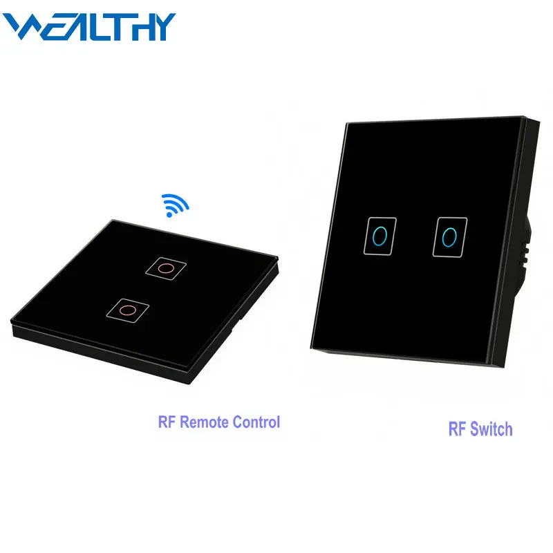 

Wireless Remote Control Transmitter RF433 Wall Light Switch 220V Glass Panel Controller Sticker Switch For Corridor Stairs Lamp