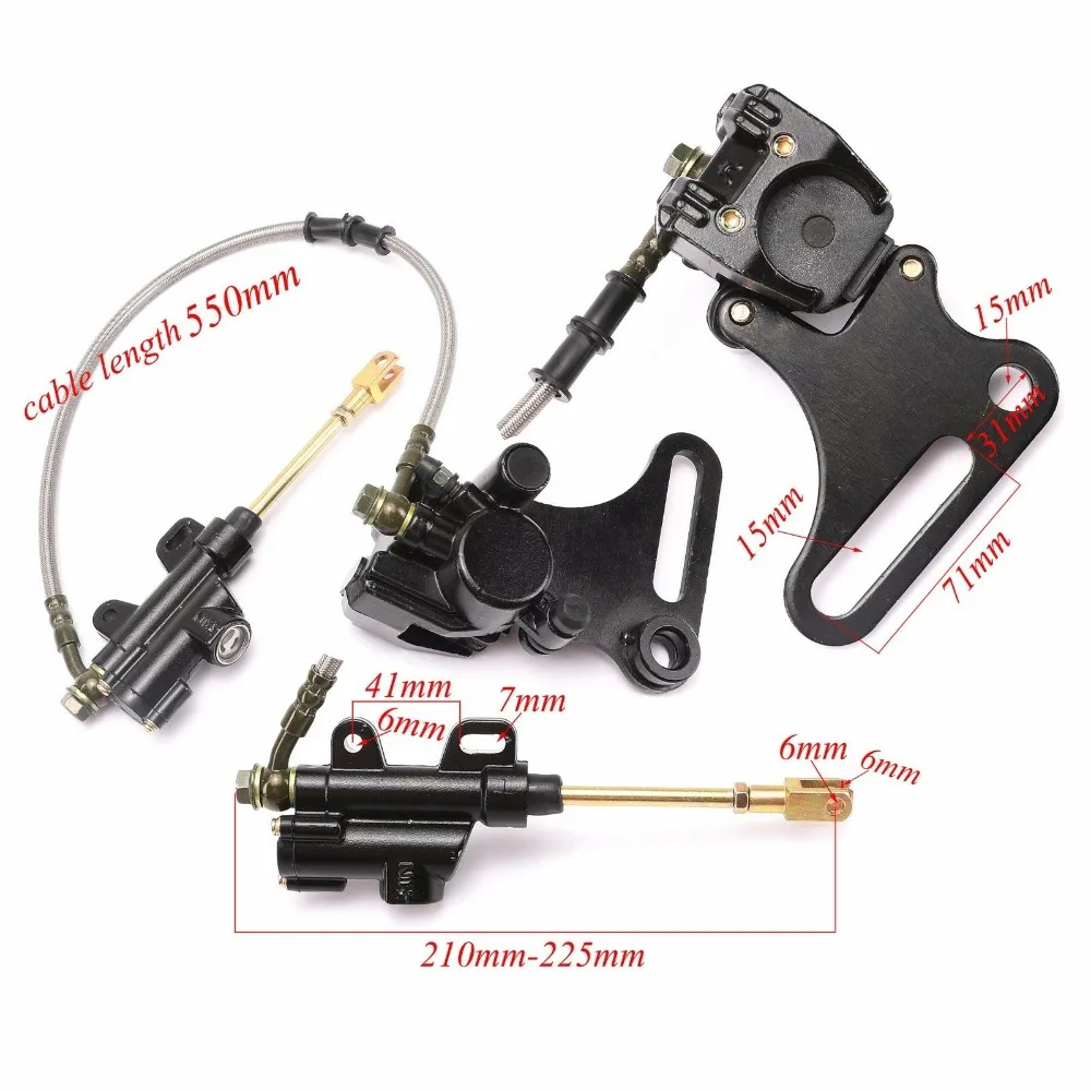 150cc Dirt Pit Bike hydraulic Rear Brake Caliper Hose System CT110 For Orion SSR (1)