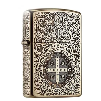 

ZORRO Retro Metal Lighter Smoker Old Oil Kerosene Cigarette Lighter Unique Two Side Constantine gasoline lighters Smoker gift