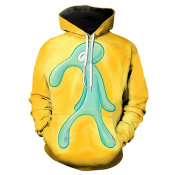 

bold brash squidward hoodies men 3d print hooded sweashirts/shirts/pants harajuku casual shorts funny streetwear hip hop hoody