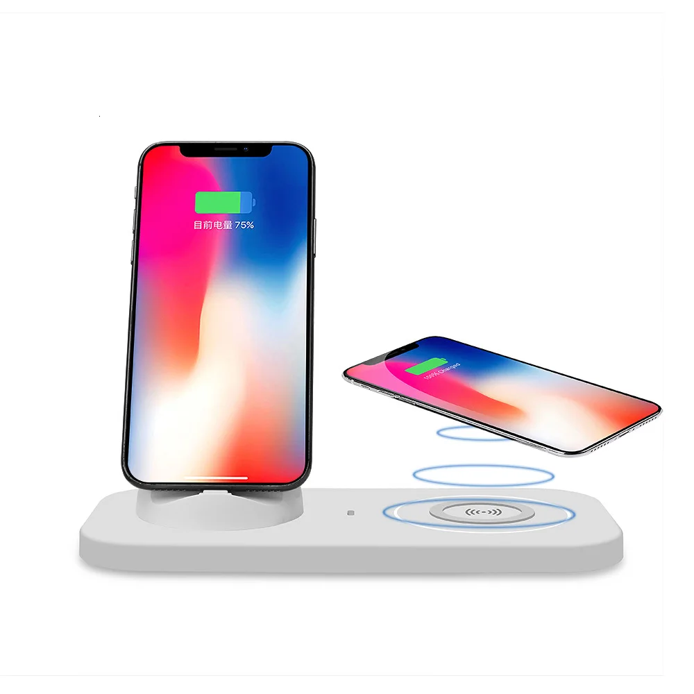 4 в 1 Qi Беспроводное зарядное устройство для samsung S10 Plus S9 S8 Xiaomi быстрое устройство для зарядки держатель для телефона для iPhone X XS Max XR 8