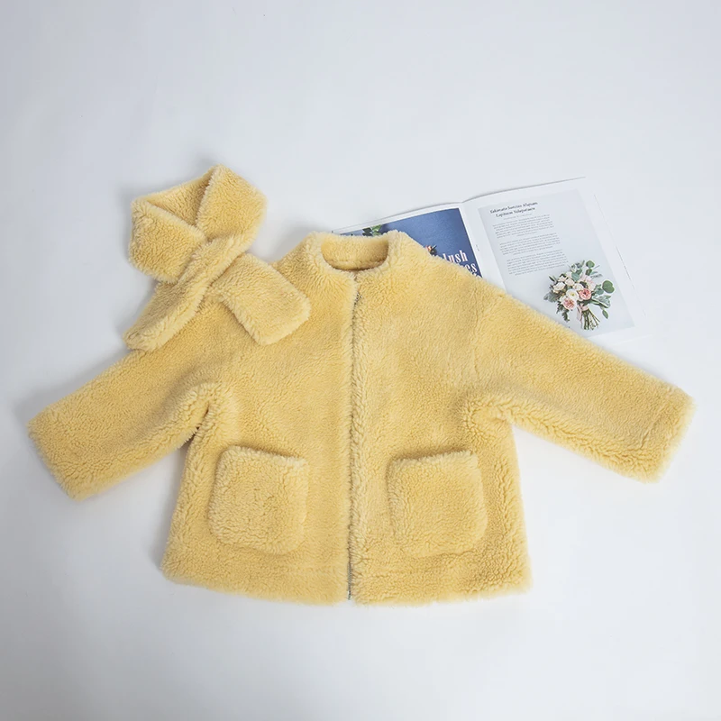 Куртки из искусственной кожи для девочек; детская куртка; big sister little sister; коллекция года; зимняя одежда; пальто для девочек; детская куртка с овечьим мехом