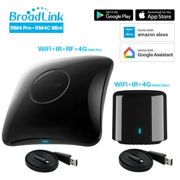 

Broadlink RM4 Pro RM4C Mini 2020 Universal Intelligent Remote Controller Smart Home Automation Compatible Alexa Google Home
