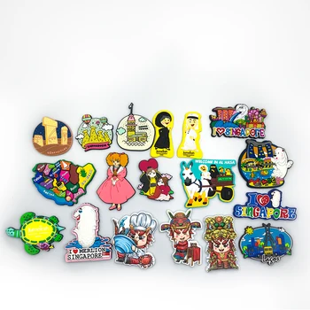 

3D Embossed And Debossed Logo Soft Pvc Rubber Custom Logo Souvenir Fridge Magnet Promotional Gifts