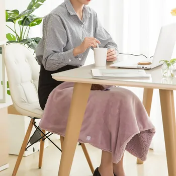 

Soft Heated Shawl Electric Warming Heating Blanket Winter Pad Portable USB Powered with Slots DC120