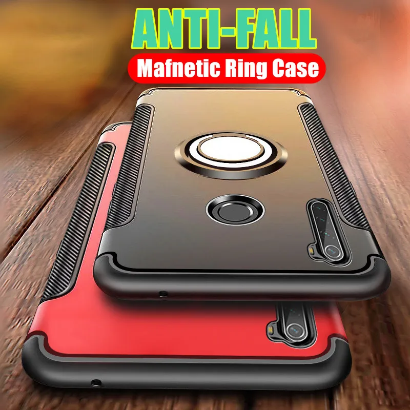 

Luxury Magnet Metal Ring Case For Xiaomi Redmi Note 8 7 Pro Shockproof Case For Xiaomi 9 9se CC9E 9T Pro A1 A2 A3 Holder Case