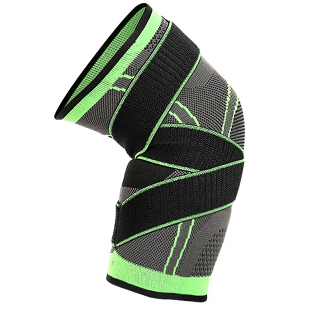 Elastic Knee Support Brace Protector Breathable Sport Tennis Cycling Knee Pads Relief Prevent Knee Support Brace New Wholesale