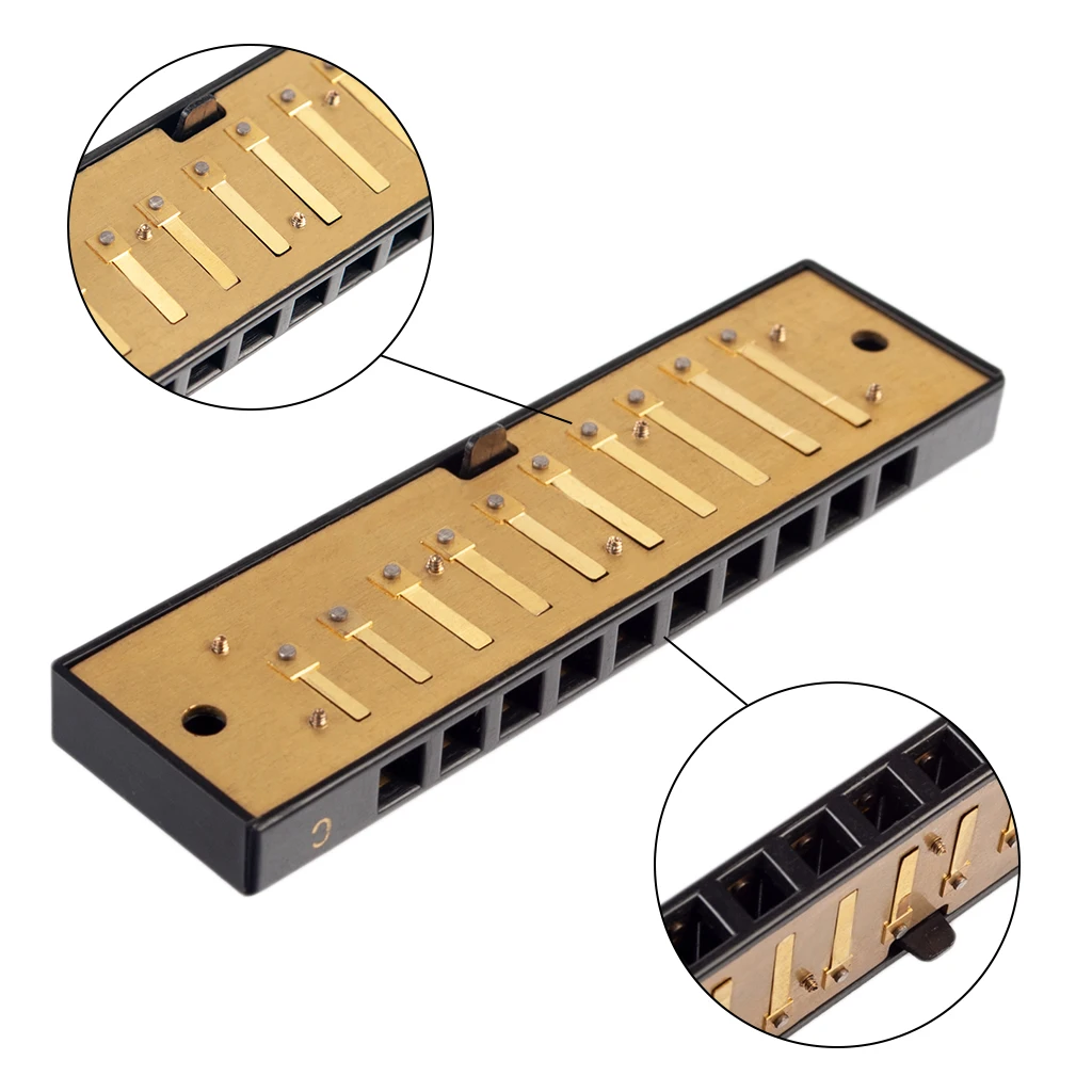 Губная гармоника комплект для сборки 10 отверстий Губная гармошка для губ гребень пластины камыша DIY Ключ C