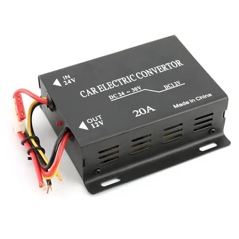 

20A High Power Car Power Supply Converter Step Down Inverter 24V To 12V Built-In Multiple Protection