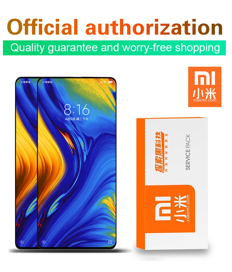 6,39 ''дисплей Замена для Xiaomi Mix 3 Global lcd кодирующий преобразователь сенсорного экрана в сборе для Xiaomi MIX3 Сервисный пакет