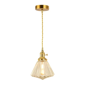 

Nordic Modern Glass LED Pendant Lights For Bedroom Decor Gold Light Luxury Living Room Bedside Dining Room Hanging Lamp E27 Bulb