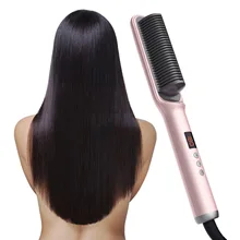2021 New Curly Hair Does Not Hurt Hair LCD Fluffy Widened Automatic Wet and Dry Smooth Straight Comb