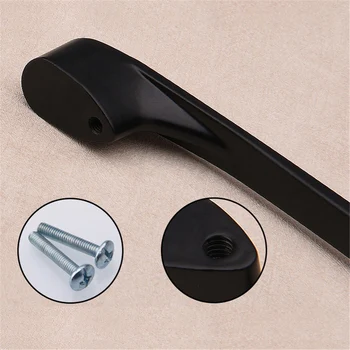 128mm Black Pull Handle Drawer Pulls Cabinet Handles For Home Kitchen Door Furniture Aluminum Alloy Wardrobe Knobs 1pc