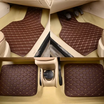 

4 Pcs/Set PVC Universal Car Floor Mats Auto SUV Anti-Slip Carpet Front Rear Mat