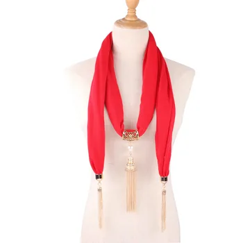 

Pendant Scarf Bohemian Accessories Necklace Scarf Women's Scarf Neckerchief Ethnic-Style Accessories Scarf Jewelry Gift