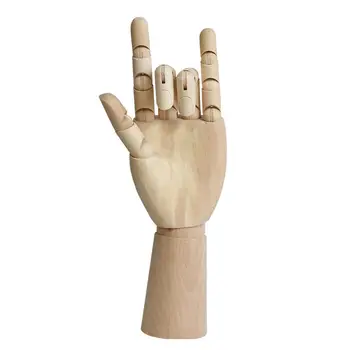 

Left Right Hand Body Joint Artist Model Wood Sculpture Mannequin Home Figurines Miniatures Decoration Crafts