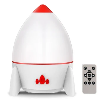

LED Colorful Rocket Rotating Projector Lamp With Speaker Remote Control Projector Starry Sky Ocean Projector Night Light