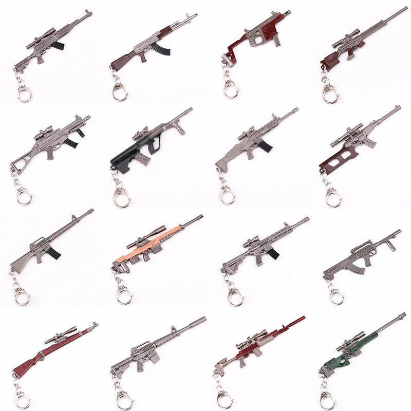 2020 Новый PUBG 3D модель оружия брелок FPS игры пистолет 98K снайперская винтовка AWM AWP