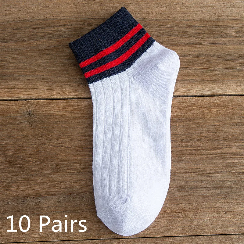 10 Pairs Low Tube Woman Stripe Cotton Socks For Spring Summer Autumn Women Low-Cut Shallow Mouth Socks Ins Tide Sports Socks wool socks women Women's Socks