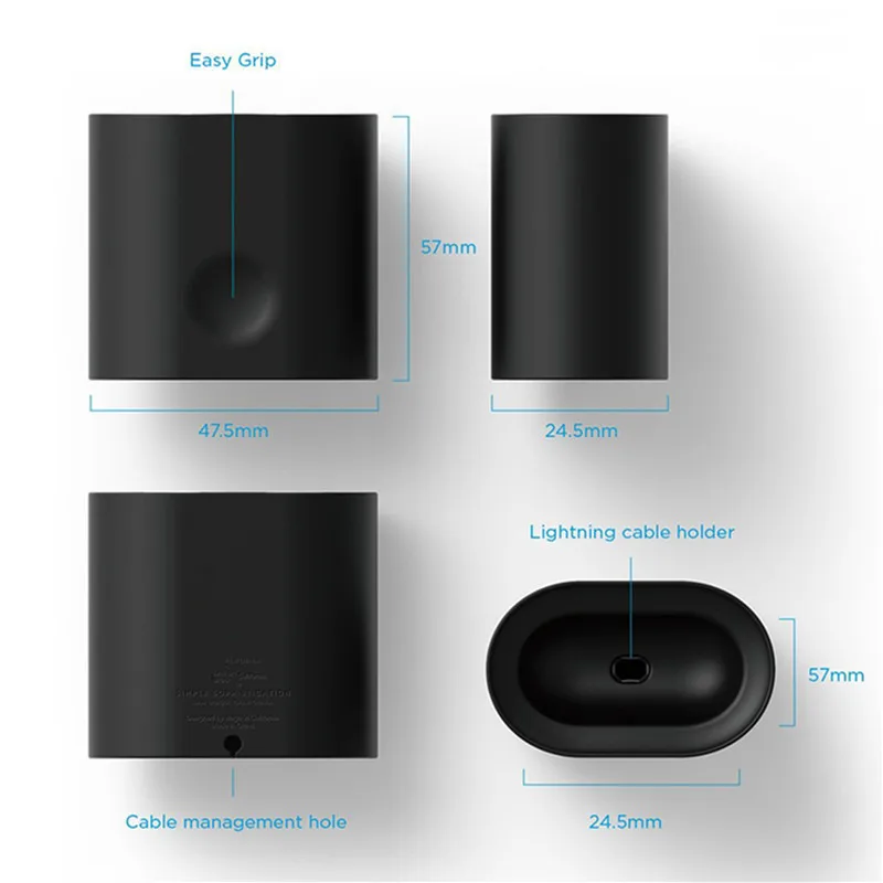 Портативный держатель для станции Кабельный органайзер мягкий силиконовый кабель Winder Dock Base анти-Падение Стенд протектор чехол для гарнитура для airpods